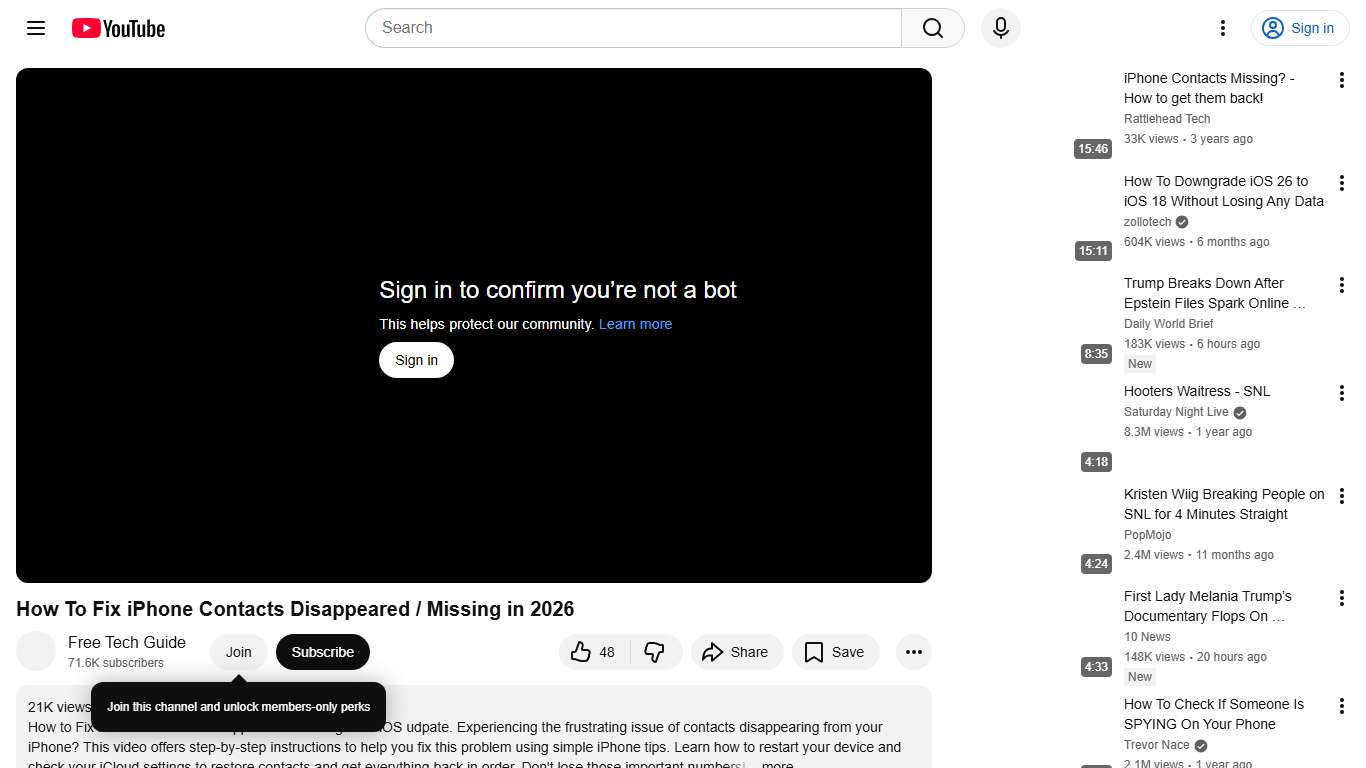 How To Fix iPhone Contacts Disappeared / Missing in 2026 - YouTube